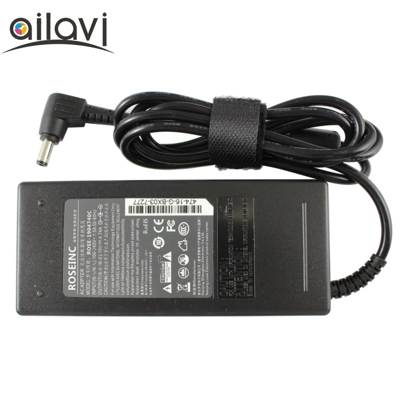 AC 110V 220V адаптер питания DC 19V 5A источник питания 5,5mm x 2,5mm для ноутбука, импульсный модуль питания