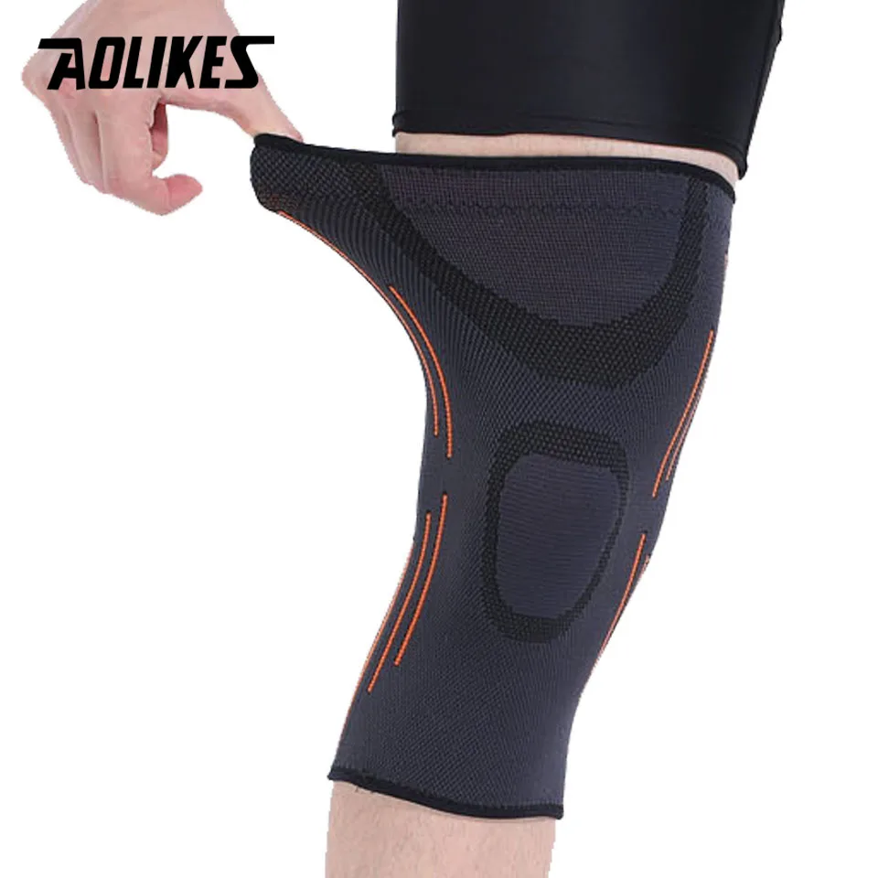 Aolikes 1 шт. колено Поддержка защиты Фитнес занятий спортом будь то Велосипедный