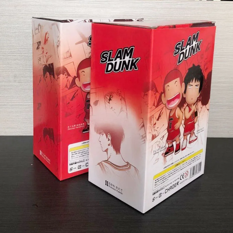 Большая голова подвижная Slam Dunk фигурка Sakuragi Hanamichi 10 Rukawa Kaede 11 ПВХ аниме модель