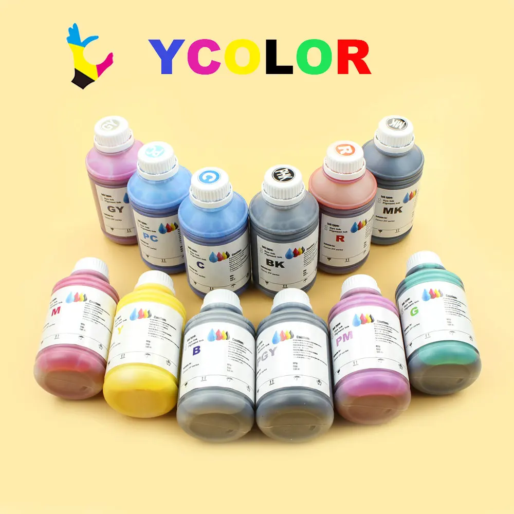 

DGYCJLFP 500ML/bottle 12 color/set Universal Pigment ink for Canon IPF 8100 9100 8300 8310 8400 8410 9400 9410 printer