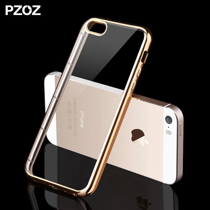 PZOZ For Apple iPhone SE Case Cover Silicon Bumper Housing Funda Cute Silicone Accessories On Phone 5S 5SE Pink |