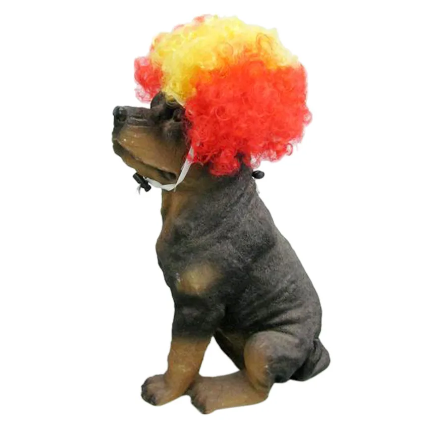 Яркие Волнистые Короткие искусственные волосы для маленьких и средних собак