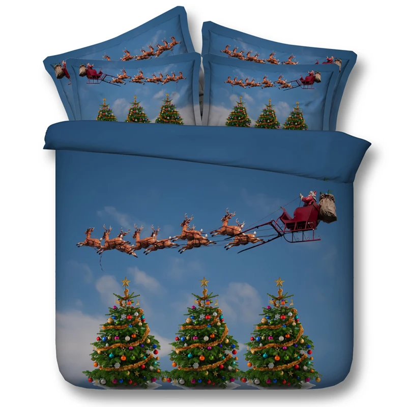 Комплект постельного белья с Санта Клаусом Королевский двойное покрывало на