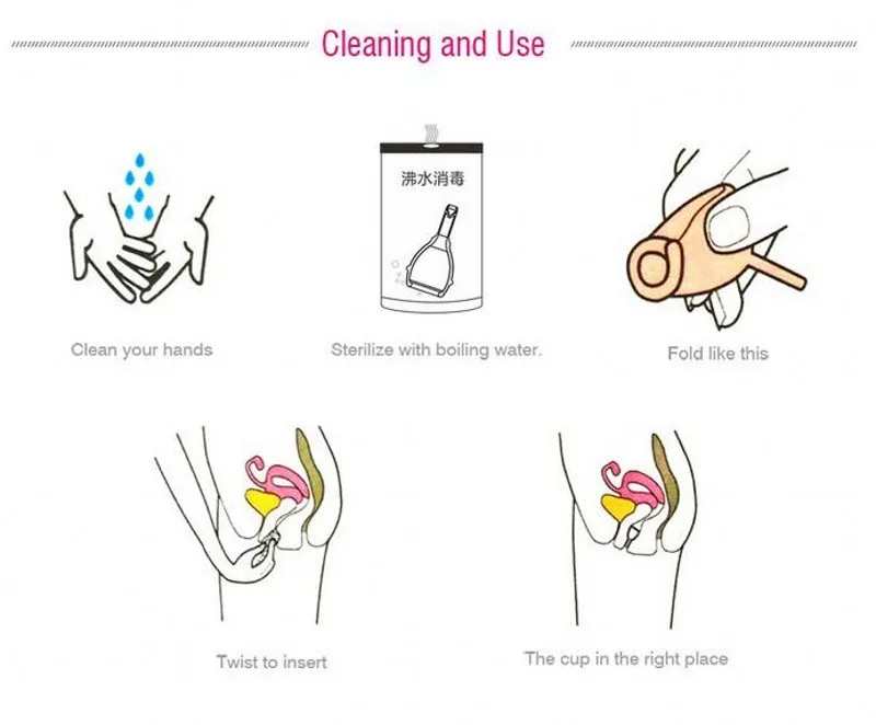 Многоразовые женские менструальные чаши 2 шт. FDA|lady menstrual cup|menstrual cupdischarge cup |