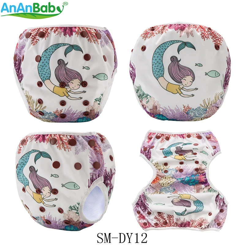 Новое поступление! Ananbaby Многоразовые детские подгузники для плавания