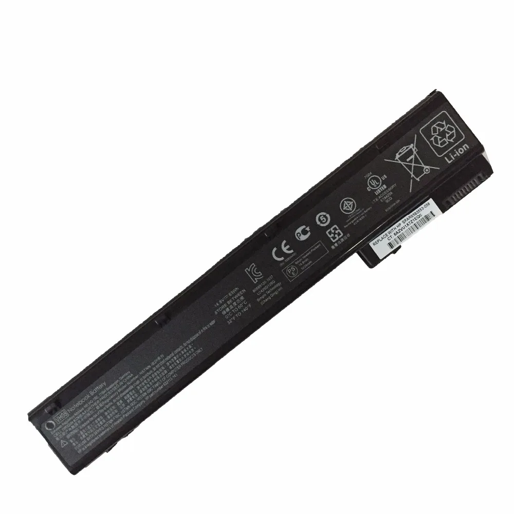 Новый оригинальный аккумулятор для ноутбука HP EliteBook 14 8 w 8560w 8760w 8570w 8770w - купить по