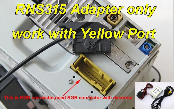 V9.3 CVBS RGB адаптер и AV преобразователь RGB адаптер для Фольксваген RCD510 RNS510 RNS 510 RNS 315 RCD 510 флип Логотип камеры
