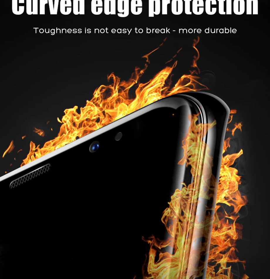 YOYIC 9D полностью изогнутое закаленное стекло для samsung Galaxy S9 S8 Plus S6 S7 Edge Защита экрана для samsung Note 8 9 стеклянная пленка