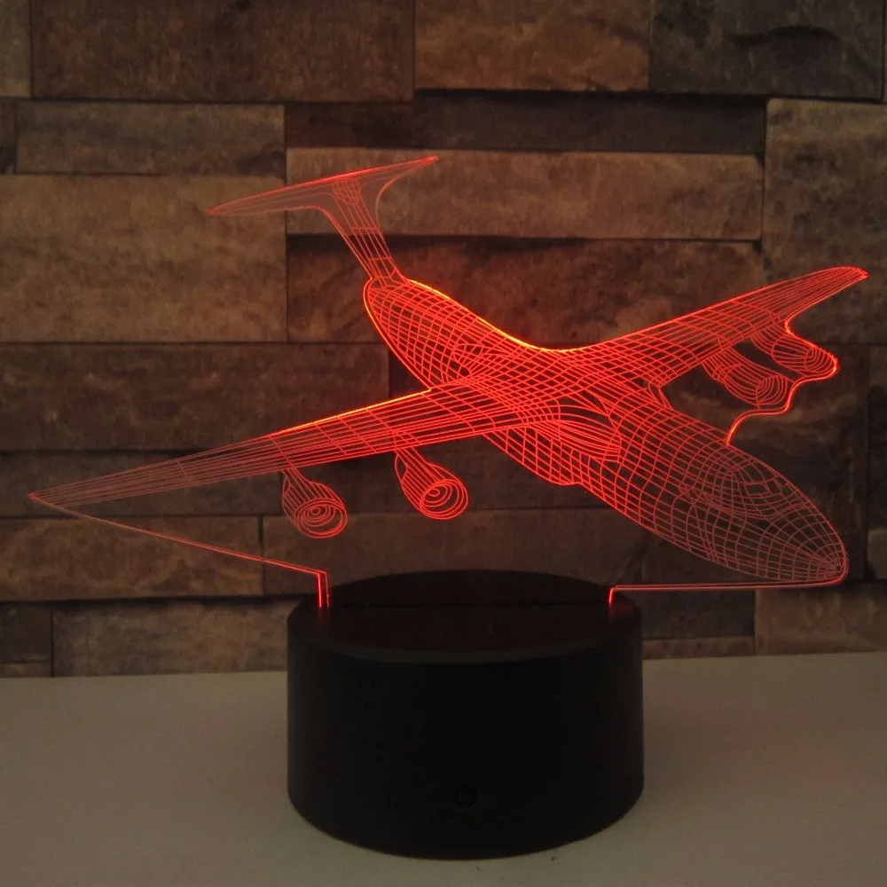 3D ночной Светильник СВЕТОДИОДНЫЙ с дистанционным управлением сенсорная