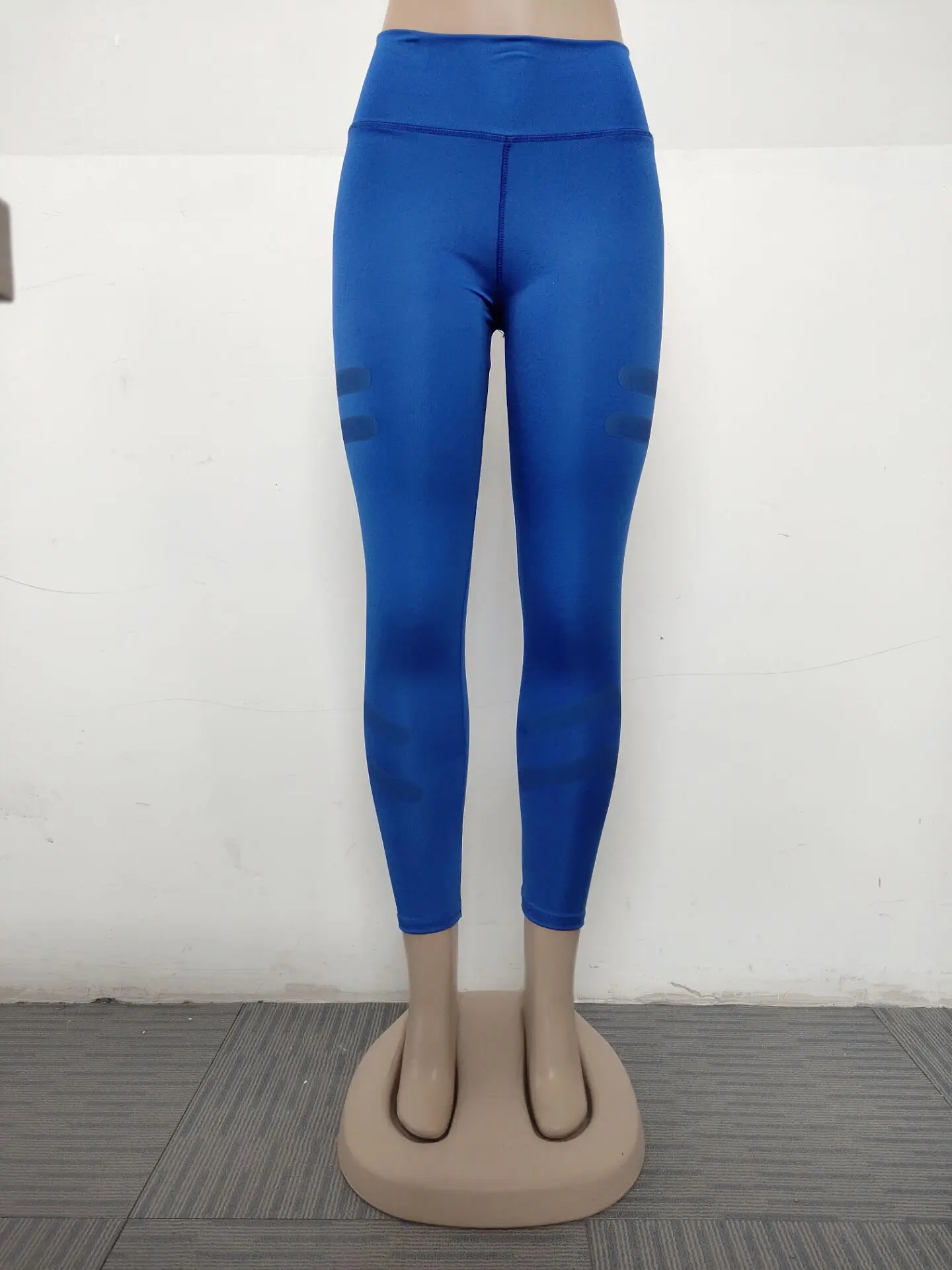 Navy Blue 6 цветов армейский зеленый спортивные Леггинсы Одежда для женщин фитнес быстросохнущие брюки высокая талия леггинсы для фитнеса тренировки Леггинсы - Цвет: Navy Blue