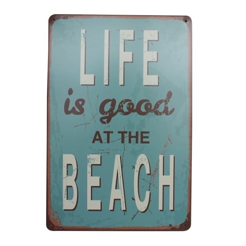 Happiness Is Not A Destination It Way Of Life Vintage Metal Tin Sign Bar Cafe Wall Art Decoration Home Decor Free Ship A951 | Дом и сад