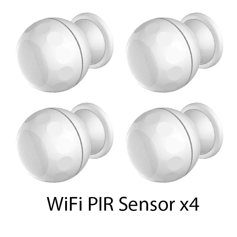 TY-WPIR-03 x4 SMARSECUR Wi-Fi PIR датчик движения для домашнего офиса охранная сигнализация работает с Tuya Smart life - Цвет: TY-WPIR-03 x4