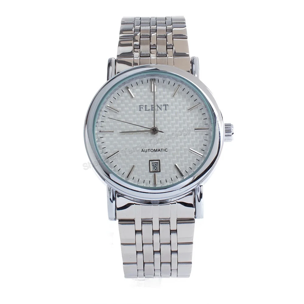 2015 Мужские часы из нержавеющей стали. Автоматическая дата автоподзавод. Модные