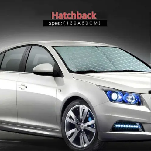 Hatchback Солнцезащитный козырек для окна автомобиля, Выдвижная складная шторка для лобового стекла, защита от солнца, защита от УФ-излучения для внедорожников, автомобилей - Цвет: Hatchback
