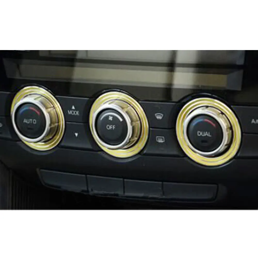 Автомобильный Стайлинг 3 шт. алюминиевый AC кондиционер Управление ручки