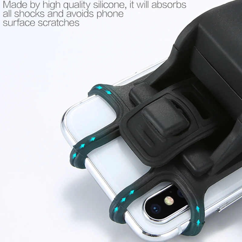 Универсальный силиконовый держатель для телефона велосипеда мотоцикла