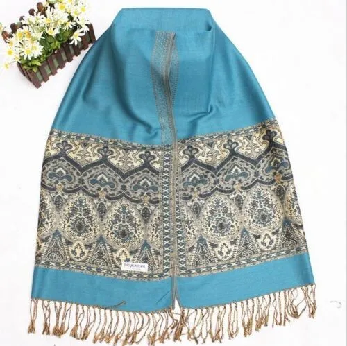 Бесплатная доставка! Новые пашмины 100% кашемир женские шарфы пейсли палантин шаль