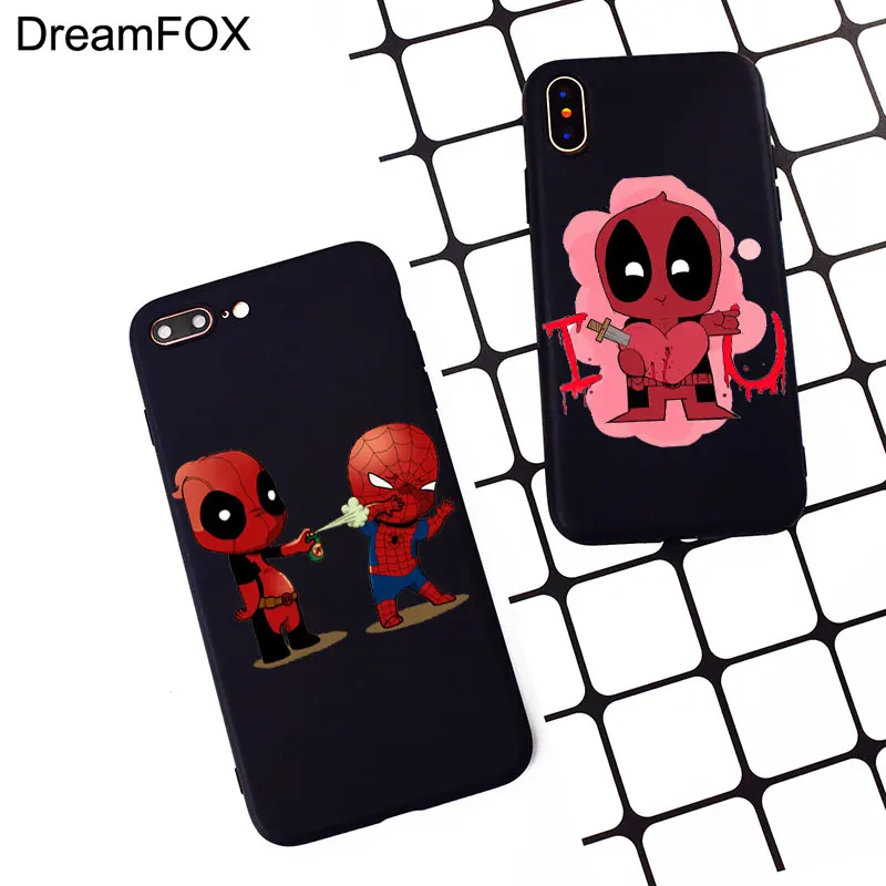 M492 Funny Deadpool Black Soft TPU Silicone Case Cover For Apple iPhone 11 Pro XR XS Max X 8 7 6 6S Plus 5 5S 5G SE |