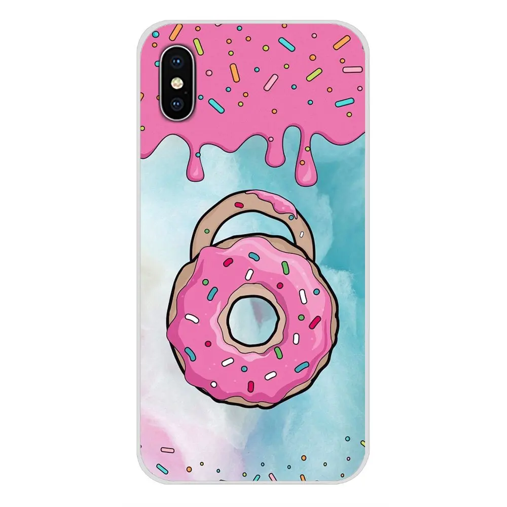 Десертная пицца пончики Macaron Food для Samsung Galaxy A3 A5 A7 J1 J2 J3 J5 J7 2015 2016 2017 аксессуары
