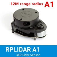 slamtec rplidar a1 2d 360 degree 12 meters scanning radius lidar sensor scanner for robot navigates and avoids obstacles