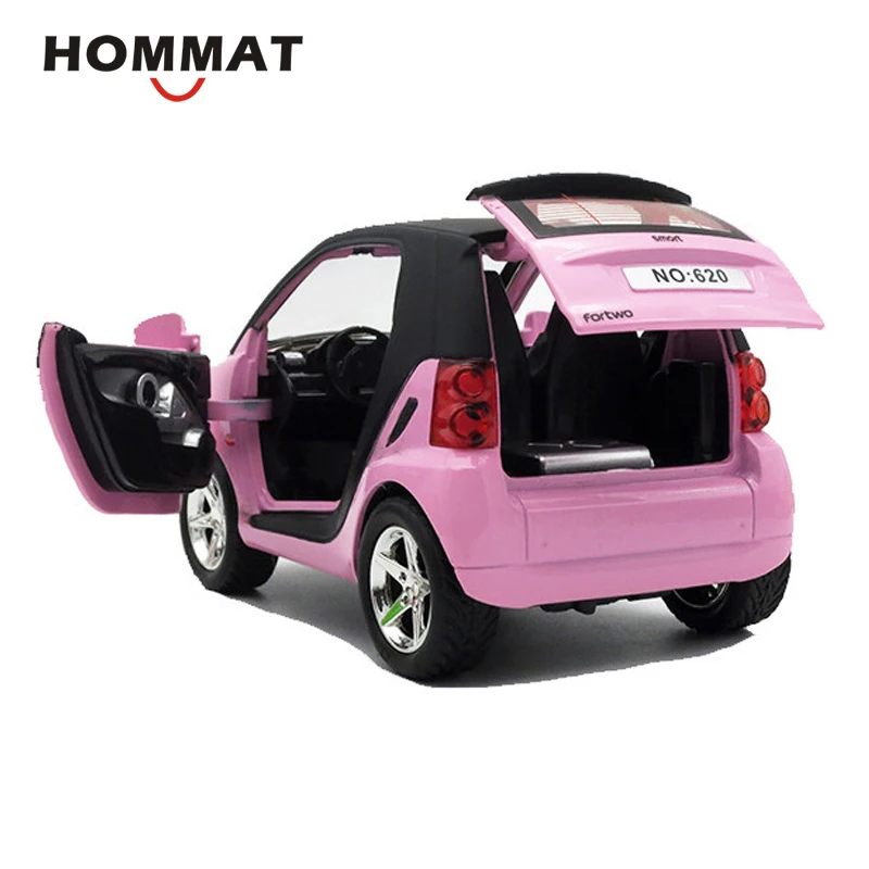HOMMAT 1:24 моделирование Smart ForTwo литье под давлением игрушечный автомобиль модель металлическая Черная пятница детский подарок Машинки Игрушки для детей