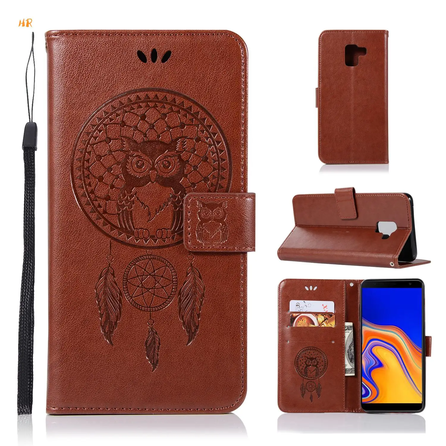 Phone Case For Samsung Galaxy J4 Prime /J4 PLUS/J4+ Cases Holder Flip Wallet Cover for Samsun J6 /J6 PLus | Мобильные телефоны и