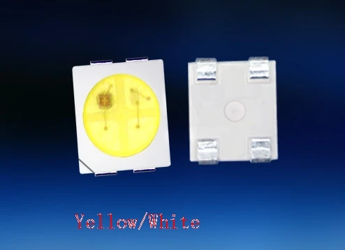 500 шт. желтый/белый двухцветный smd led 3528 свет Диод 1210 поверхностного монтажа чип