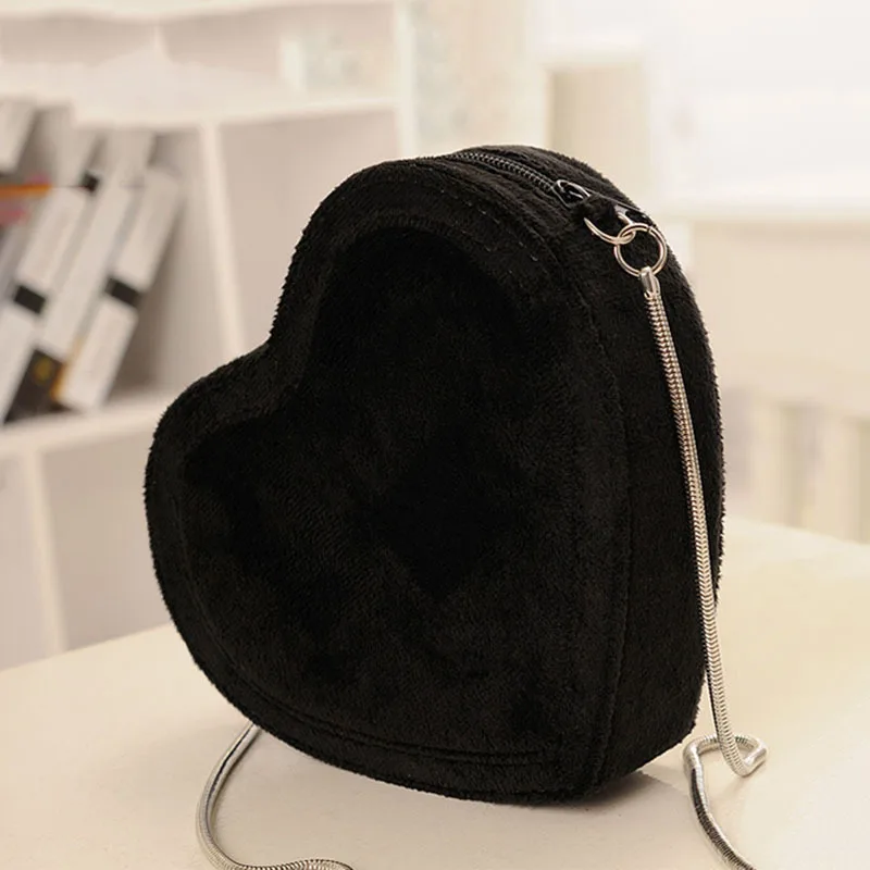 Новый для женщин Мода карамельный цвет Любовь сердца форма курьерские Сумки