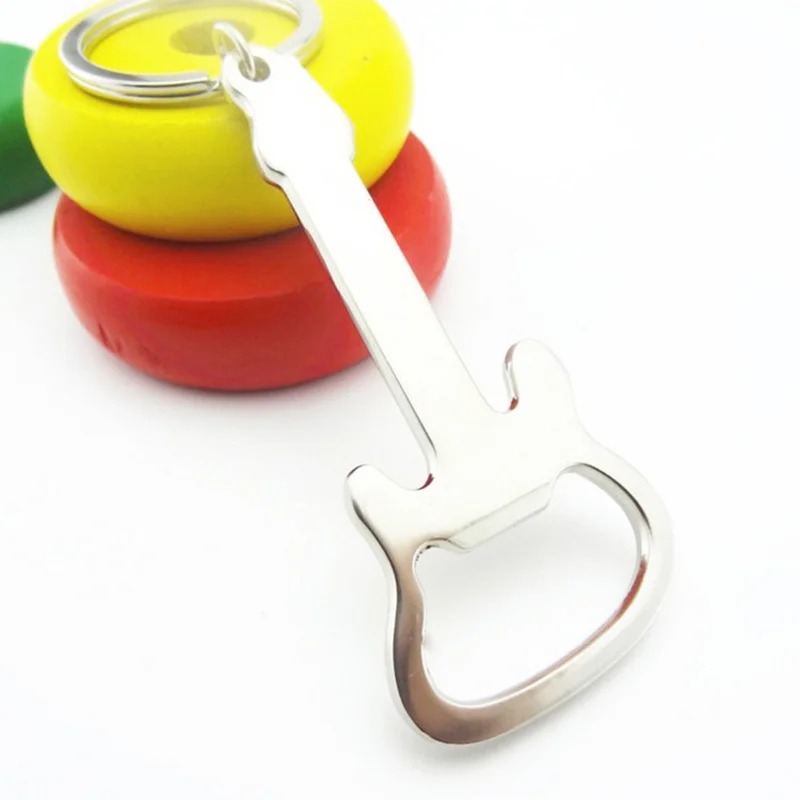 Новинка 2019 открывалка для бутылок в виде гитары и пива из сплава брелок мужчин