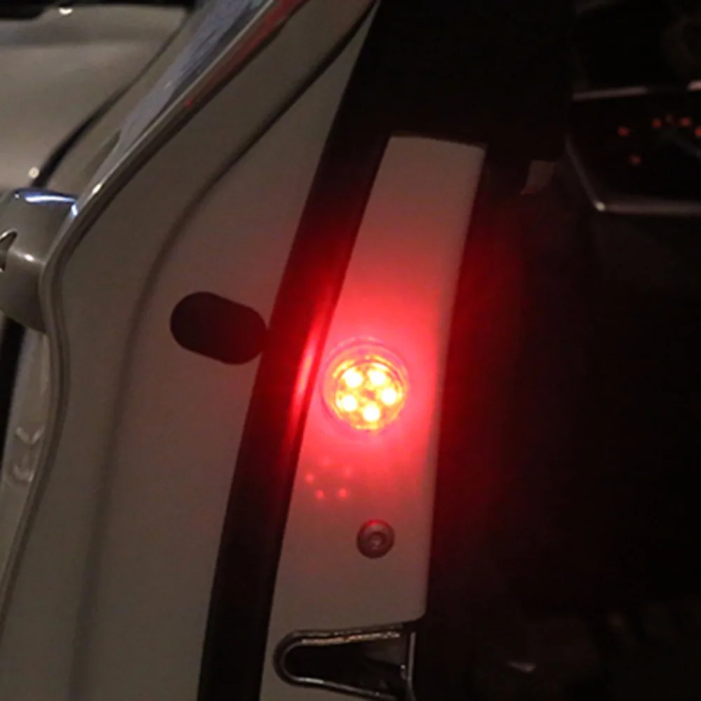 2 шт. Магнитная 3LED 5LED Автомобильная дверь Светодиодная открывающаяся сигнальная лампа безопасная вспышка огни водонепроницаемый беспроводной анти коллид сигнальный свет Voitu
