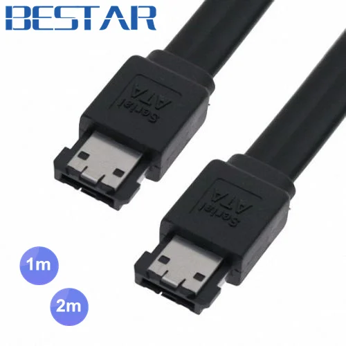 Экранированный Внешний жесткий диск eSATA на 7 контактов 3 Гбит/с черный фута 6 футов