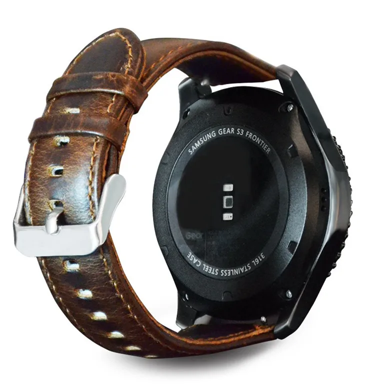 OSRUI gear S3 Frontier ремешок для samsung Galaxy watch 46 мм Классический S 3 22 мм ремешок для часов correa кожаный ремешок для часов для amazfit