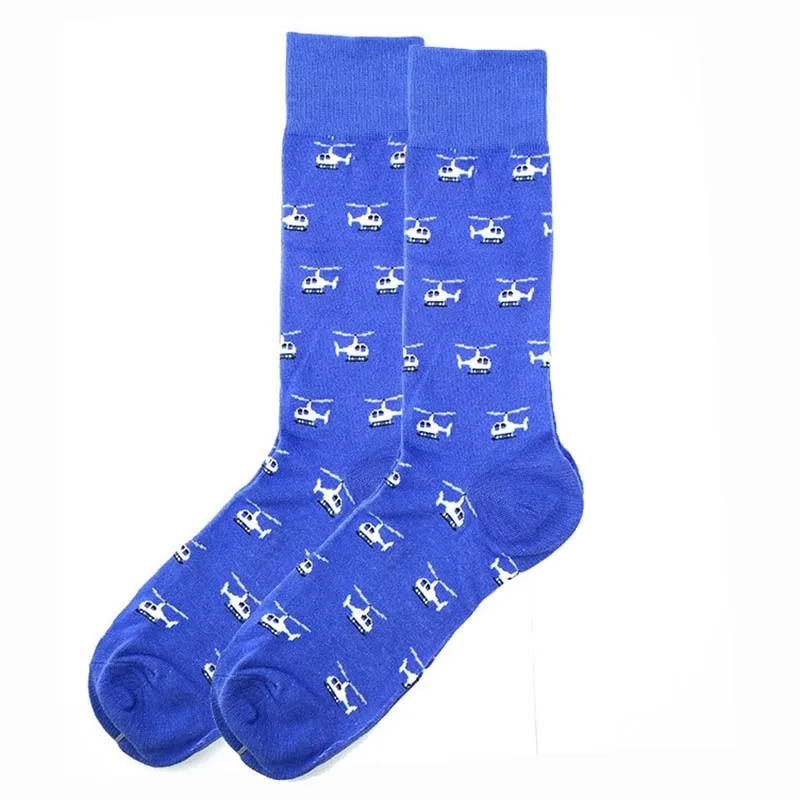 

[COSPLACOOL]Weeding Harajuku Crew Funny Socks Novelty Street Pizza/French Fries Socks Men Hip Hop Divertidos Food Cool Homme