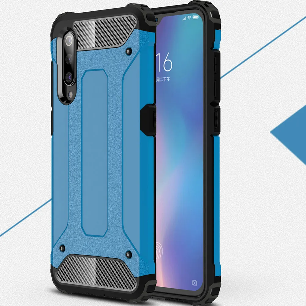 Чехол Funda для Xiaomi Mi 9 ударопрочный армированный резиновый силиконовый Жесткий