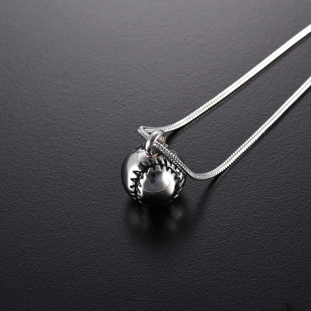 Baseball With Engravable cremation jewelry lockets to hold ashes Pendant For Pet/Human Ashes Memorial Ash Keepsake | Украшения и