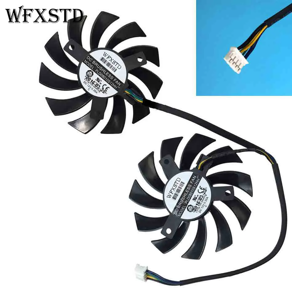 Новый оригинальный вентилятор охлаждения процессора для MSI R6850 R6870 R6790 460GTX 560GTX 570GTX