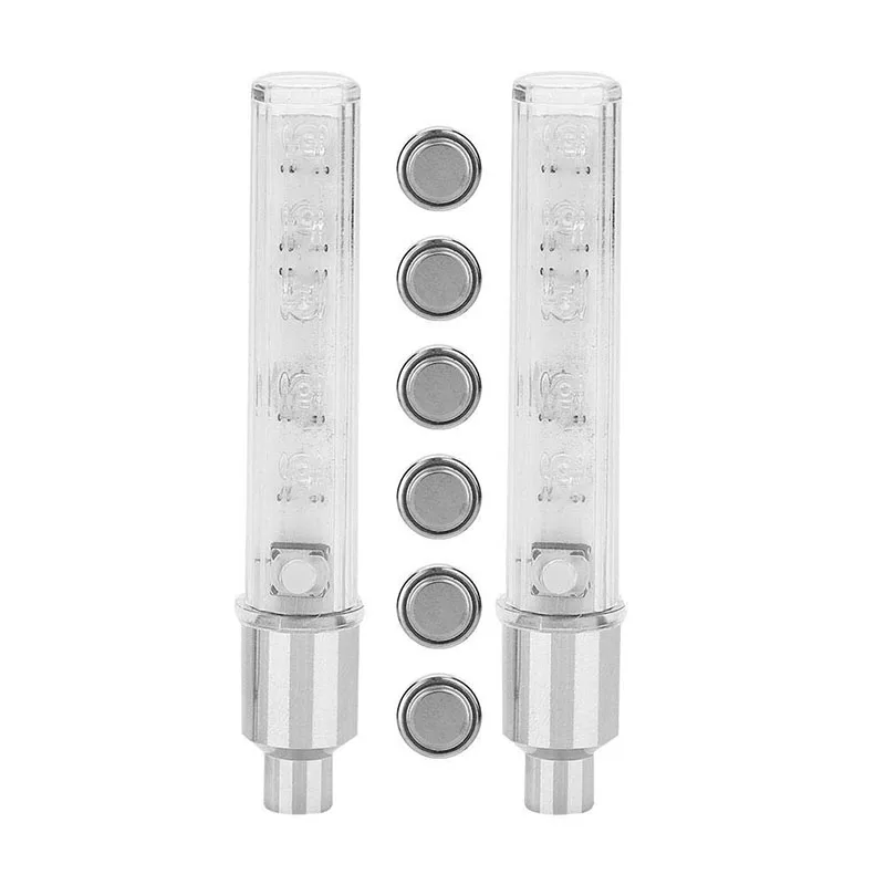 2 шт велосипед светильник 5 светодиодный 8 режимов шин колпачки вентиля шины спица