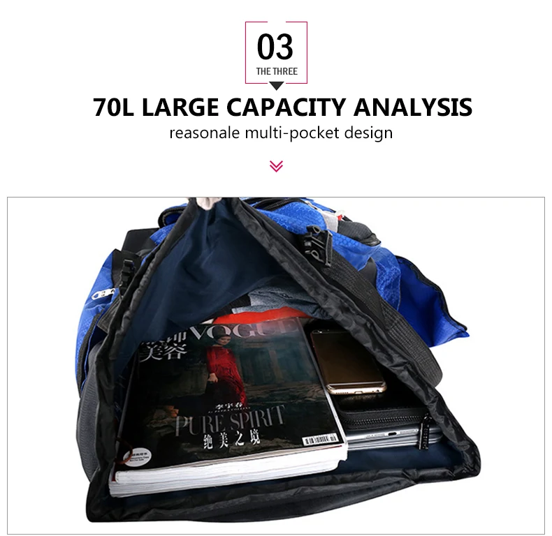 70L большой дорожный рюкзак походные рюкзаки Mochila кемпинг спортивная сумка мужская Треккинг Рюкзак для отдыха на природе сумки Treking XA830WA