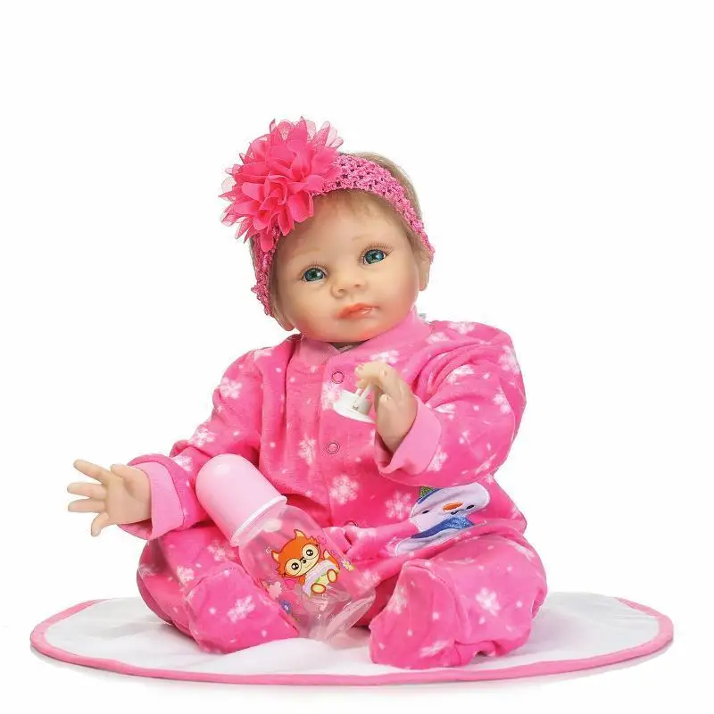 Reborn Baby Куклы девушка мягкая винилсиликоновых новорожденных Реалистичная кукла