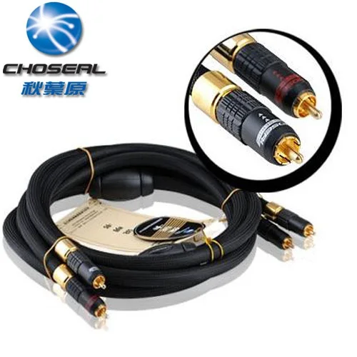 Высококачественный av кабель Choseal HI FI линия Auido от 2RCA male до 6N высокая чистота одна
