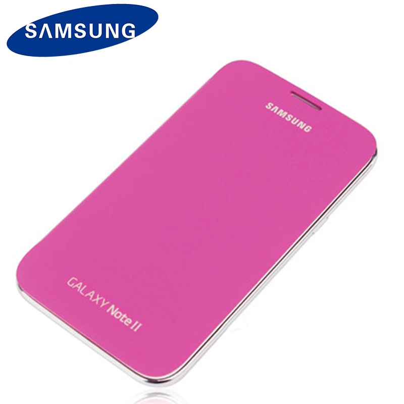 Оригинальный samsung флип чехол для Galaxy Note 2 N7100 Кожаный противоударный чехол|case for