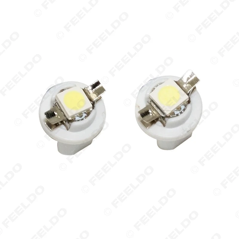 FEELDO 10 шт 7 цветов автомобиль 12В B8.5d/BX8.5d/BAX10d 1SMD 5050 Gauge Dashboard LED Свет Интерьер лампы