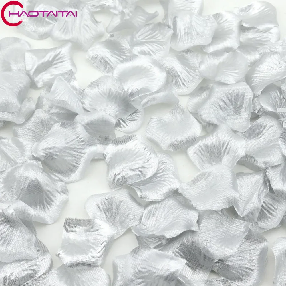 Лепестки роз новинка 100 шт. шелк Листья свадебным столом Аксессуары 16 Цвета