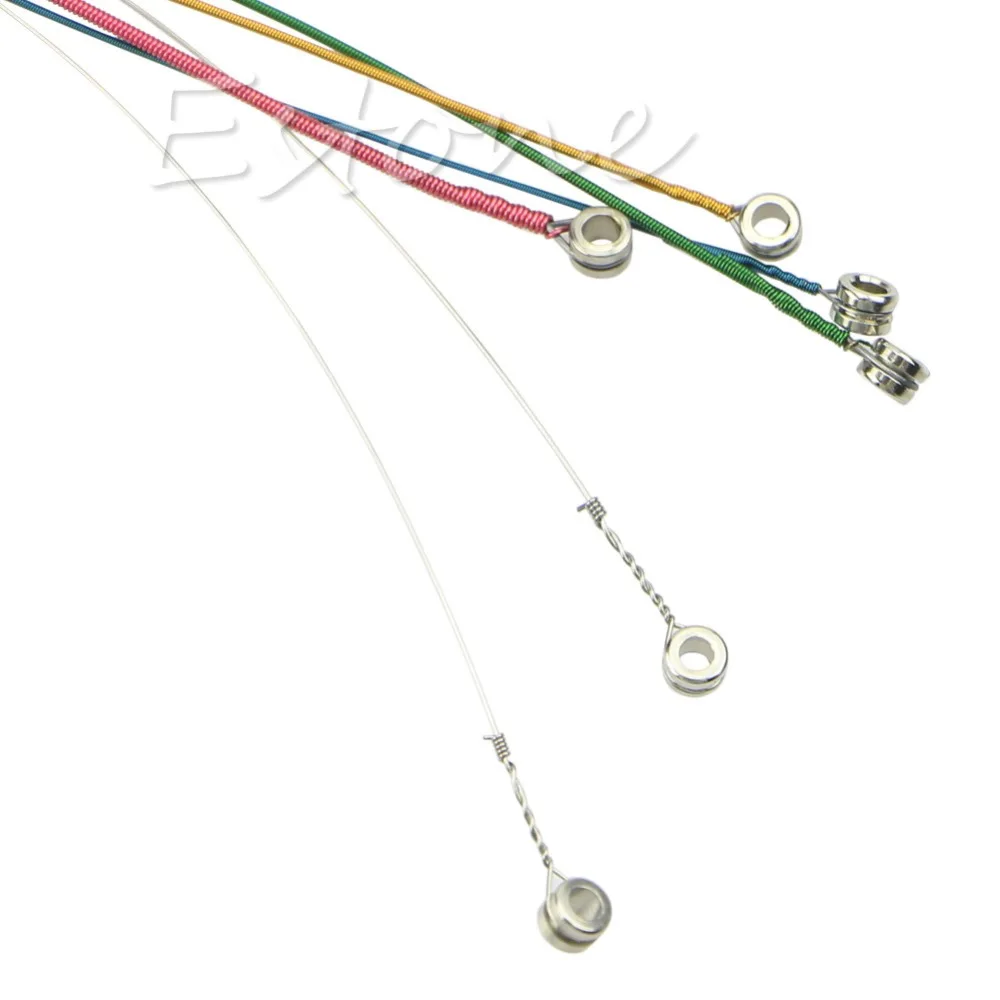 

1 Set 6Pcs Rainbow Colorful Color Strings for Acoustic Guitar Ukulele Instrument