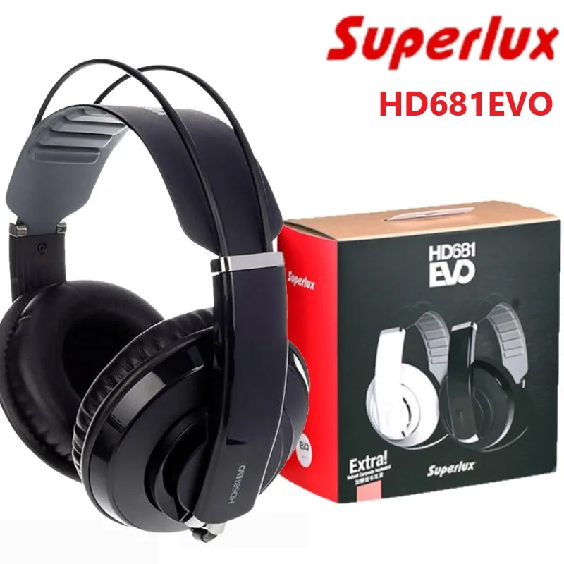 Superlux HD681 EVO динамическая Полуоткрытая аудиосистема Мониторинг наушников съемный