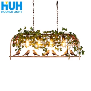 Винтаж Птица подвесной светильник Железный Американский промышленный Лофт Бар Кафе личность E27 Декор подвесной проход Nordic лампа птичья клетка лампа
