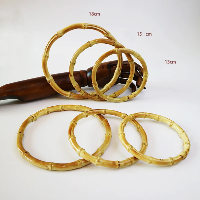 3 пары = 6 шт. 13 см 15 18 бамбуковые аксессуары Obag Alca PAra Bolsa DIY искусственная застежка