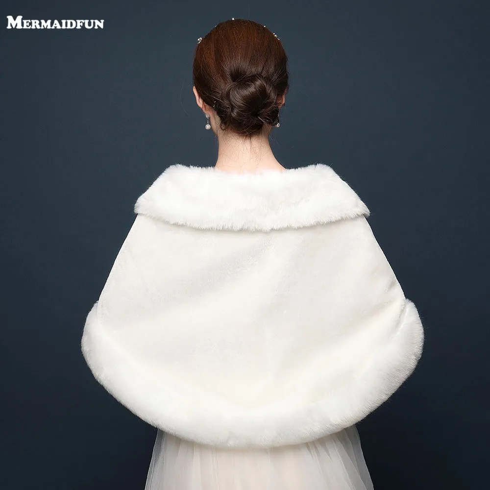 Новое поступление зимняя теплая Свадебная куртка из искусственного меха