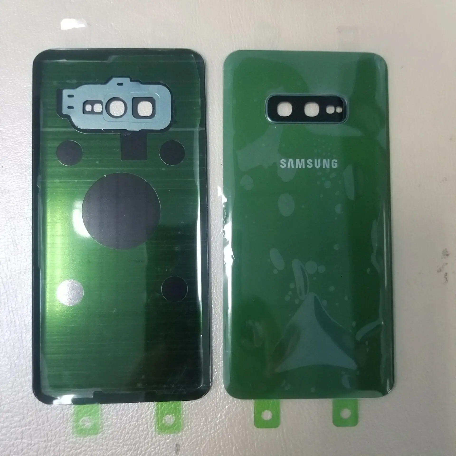 10 шт. задняя крышка Novecel с крышкой камеры для samsung S10/S10E/S10 Plus задняя крышка батарейного отсека задняя дверь Корпус чехол Замена