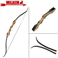 1set 62inch 30 60lbs archery recurve bow hunting bow right hand traditional wooden bow riser for hunting shooting accessories